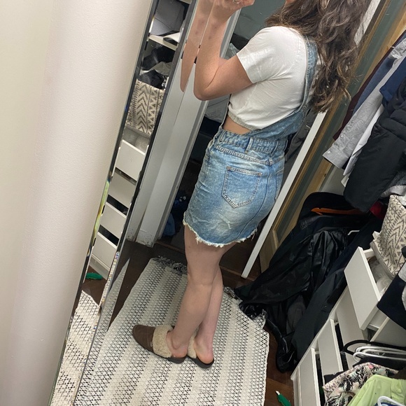 Small Jean Skirt Overalls - Picture 2 of 2
